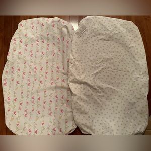 Sweet Dreams Fitted Crib Sheet Set - Whimsical Birds & Polka Dots